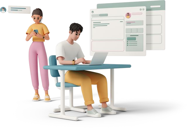 People working illustration